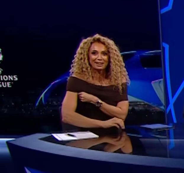 FOTO Incident u studiju Lige prvaka: Voditeljici pukla uska haljina, Henryju su 'bježale oči'