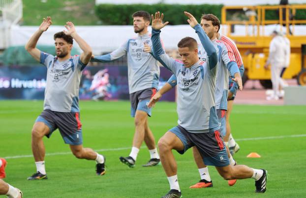 Split: Trening hrvatske nogometne reprezentacije uoči sutrašnje utakmice protiv Španjolske