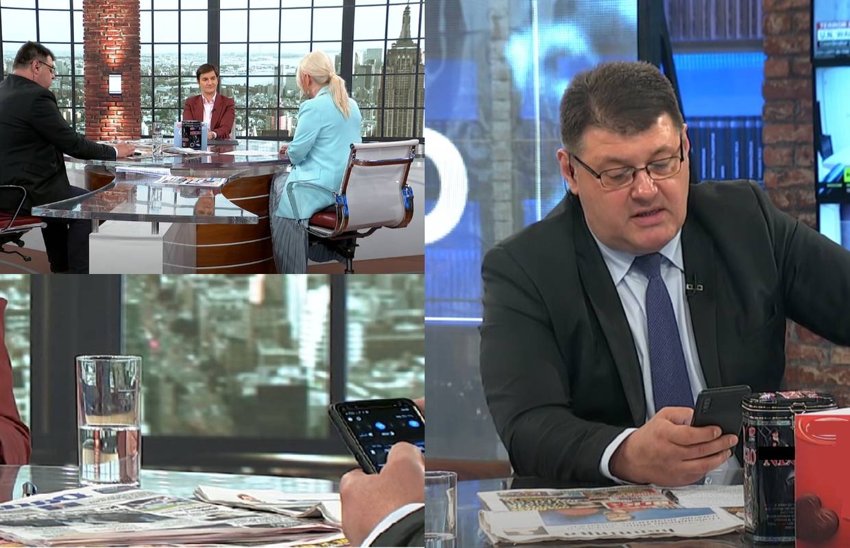 Srpski voditelj postao je hit na internetu: Za vrijeme intervjua s Brnabić surfao i dopisivao se?