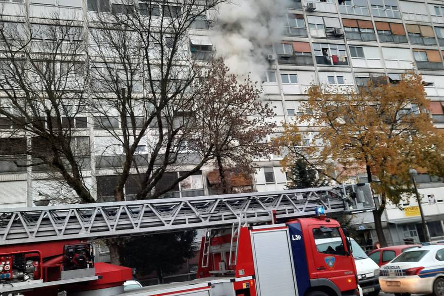 Požar stana u Zapruđu