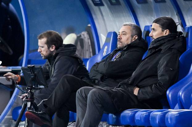 Zlatan Ibrahimović na susretu Dinama i Milana u Ligi prvaka