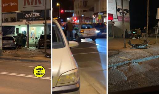 VIDEO Teška nesreća u Zagrebu:  Sudarila se dva auta na Ilici, jedan se odbio i udario pješaka