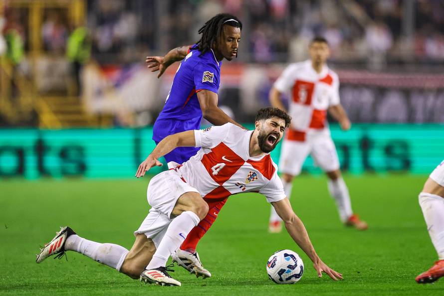 Prva utakmica četvrtfinala UEFA Lige nacija između Hrvatske i Francuske