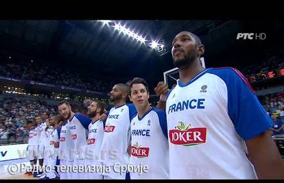 Košarkaši Francuske sami su si otpjevali himnu u Beogradu