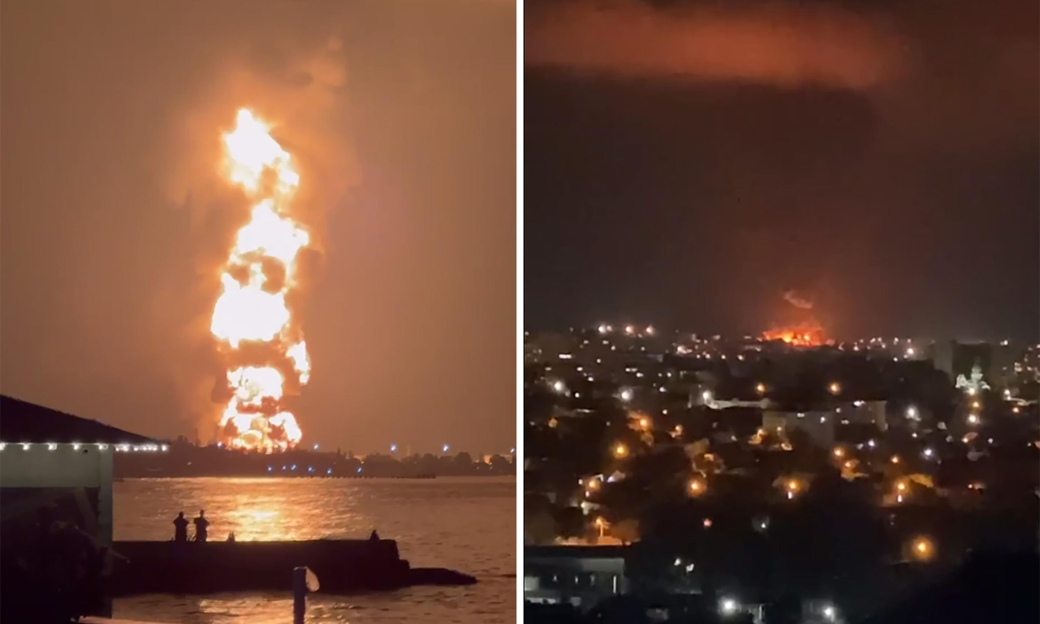 VIDEO 'Pakao' na Krimu: Naftni terminal gori danima, odjekuju eksplozije, plamen visok 60 m!