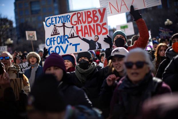 National Day of Protest on Presidents' Day in New York