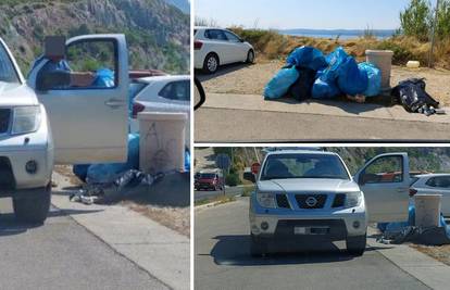 VIDEO Kod Omiša usred bijela dana istovarivali smeće na odmorištu: 'To je tu normalno'