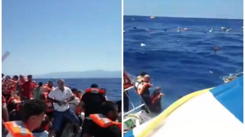 VIDEO Najmanje sedam mrtvih u havariji kod Cipra. Putnici na prevrnutom brodu čekaju spas