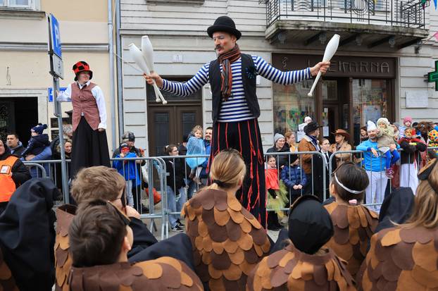 Samobor: Dječja povorka u sklopu 200. obljetnice Samoborskog fašnika