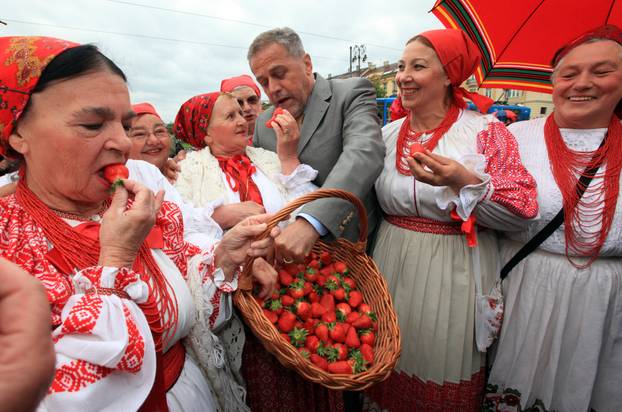 Zagreb: Gradona?elnik Bandi? otvorio prodaju jagoda
