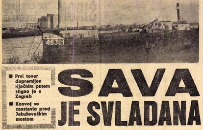 Brodovi su Savom uspješno dovezli brašno i ječam u Zagreb