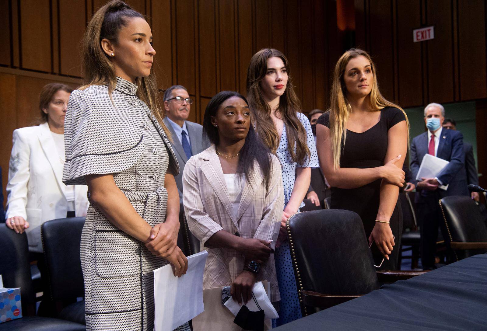 FILE PHOTO: Senate Judiciary hearing on the FBI handling of the Larry Nassar investigation of sexual abuse of Olympic gymnasts, in Washington