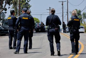 Scene of a reported active shooter situation at the Islamic Center in San Diego