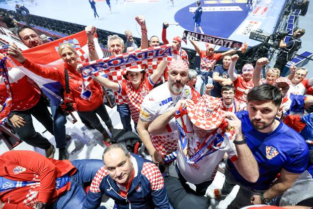 Susret Islanda i Hrvatske u drugom krugu EHF Europskog prvenstva, navijači 