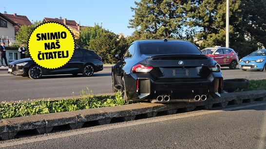 VIDEO Skupocjenim BMW-om troje mladih sletjelo s ceste u Zagrebu: 'Odletjela je guma'