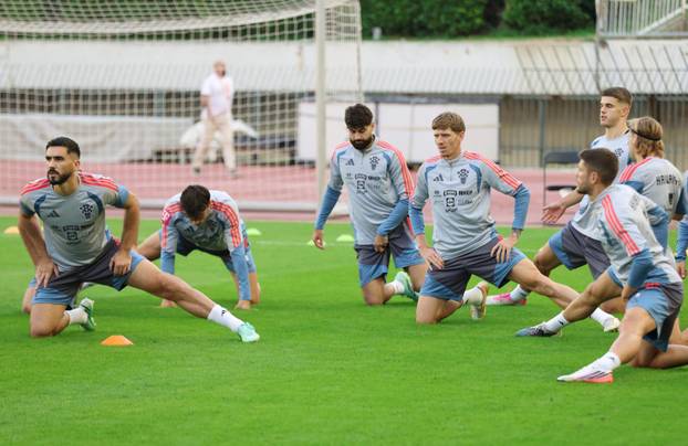Split: Trening hrvatske nogometne reprezentacije uoči sutrašnje utakmice protiv Španjolske