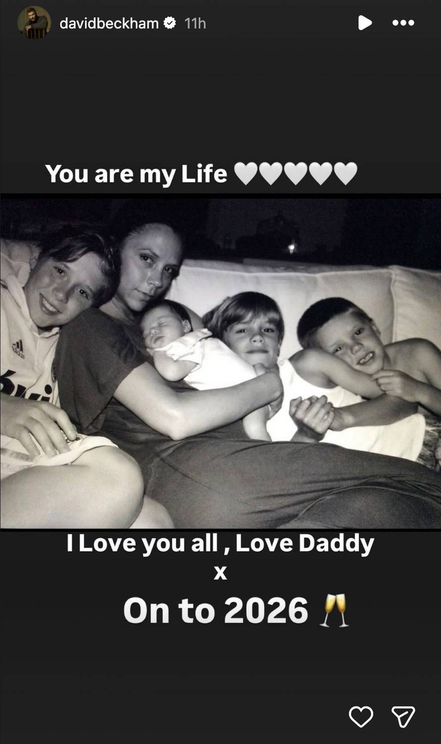 Beckham poslao izravnu poruku sinu u bolnoj čestitki za Novu