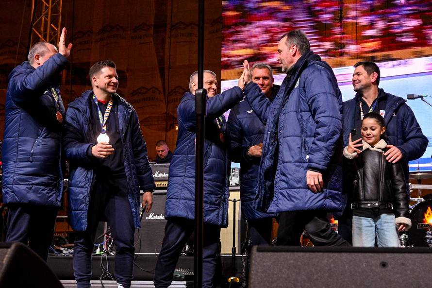 Zagreb: Svečani doček rukometnih reprezentativaca nakon osvojene bronce na Europskom prvenstvu