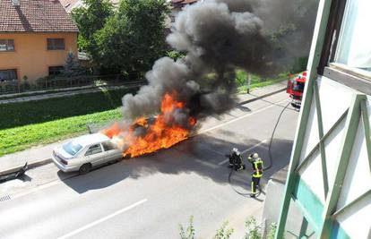 Rastrojeni vozač skrivio je sudar i zapalio automobile