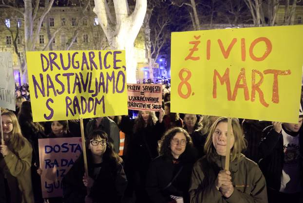 Zagreb: Održan jubilarni 10. Noćni marš za prava žena "Žene – kičma otpora"