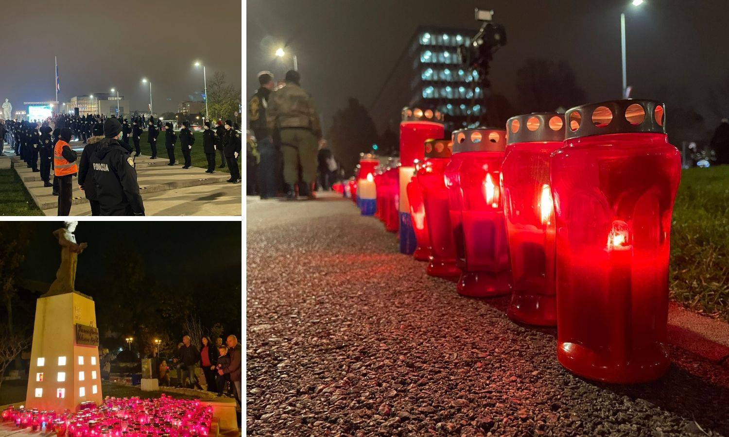 Hrvatska odala počast žrtvama: U svakoj Vukovarskoj gorjele svijeće, bakljada u Crikvenici