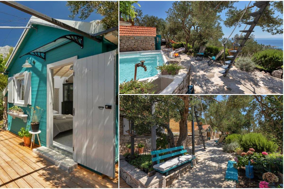 Oaza za opuštanje  u Dalmaciji: Kućica u masliniku s bazenom idealna je za romantičan odmor