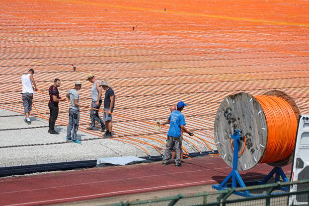 Radovi na Gradskom stadionu u Velikoj Gorici