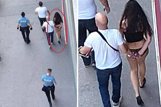 VIDEO Policija uz škripu guma privela djevojku u gaćicama. Susjedi tvrde: Imala je nož!