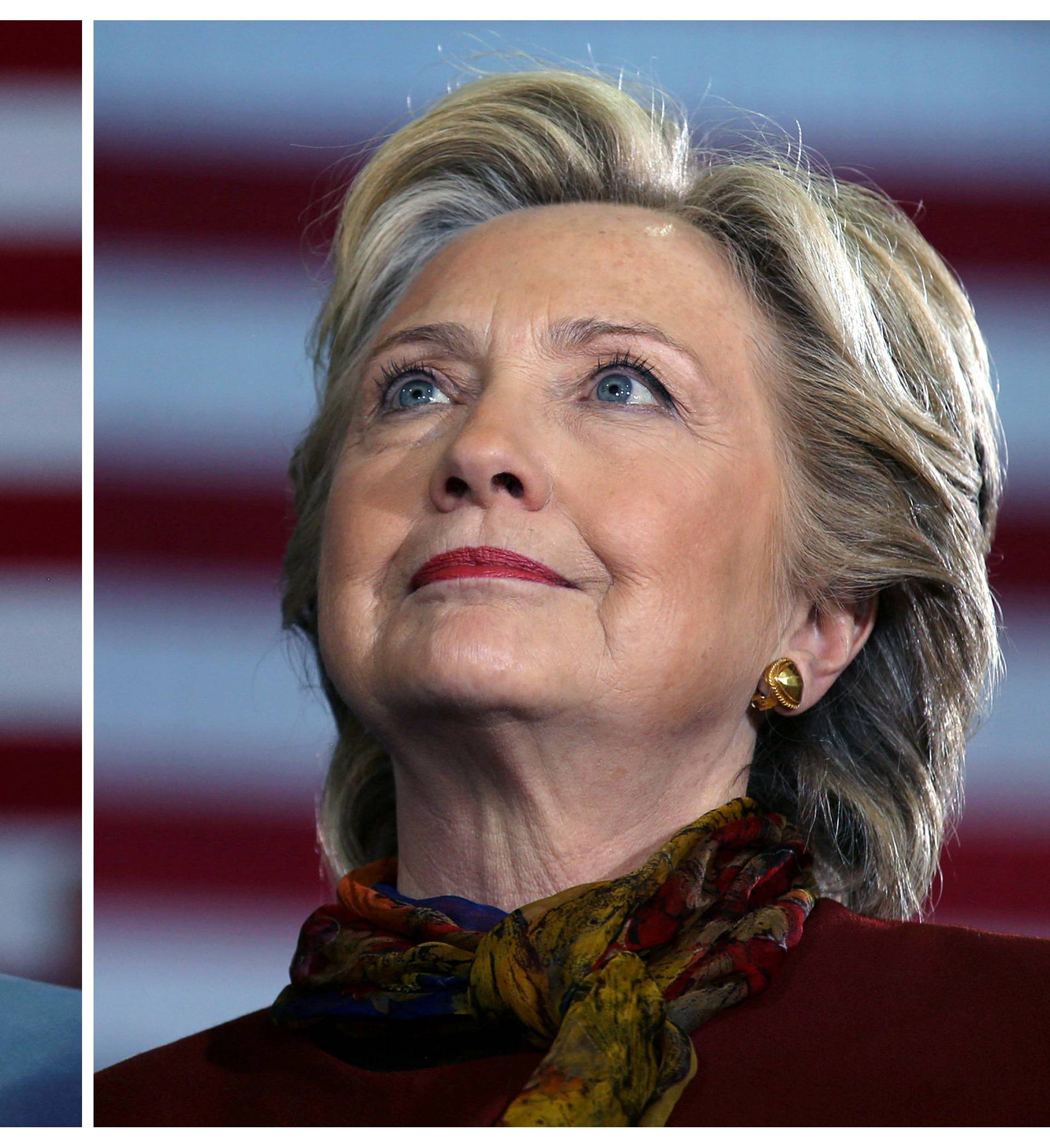 U.S. presidential candidates Donald Trump and Hillary Clinton attend campaign events in a combination of file photos