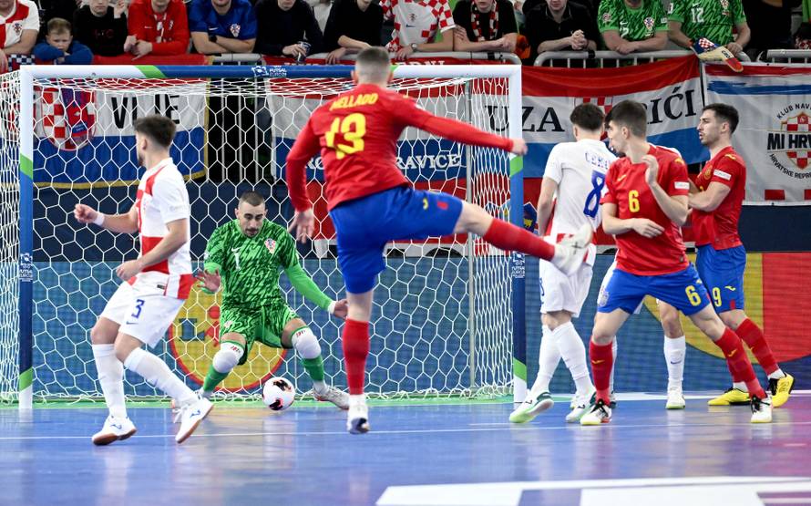 Susret Hrvatske i Španjolske u polufinalu Europskog prvenstva u futsalu