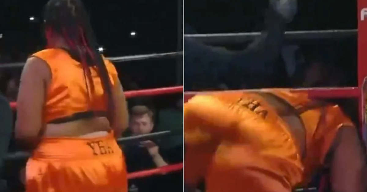 VIDEO Pljačkašica ušla u ring i završila borbu nakon samo par sekundi u bizarnom boks meču