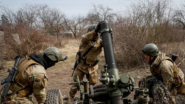 FILE PHOTO: The Freedom of Russia Legion fights in the Donetsk region of Ukraine