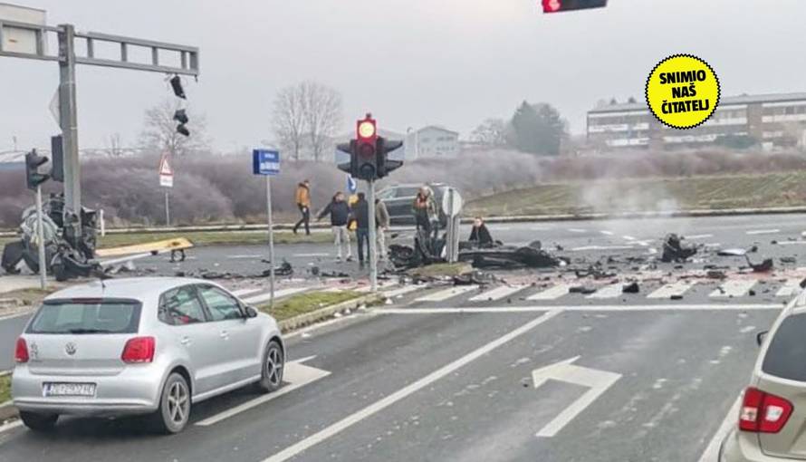 STRAŠNE SCENE Automobilom sletio s ceste pa udario u stup u V. Gorici: Jedan čovjek u bolnici