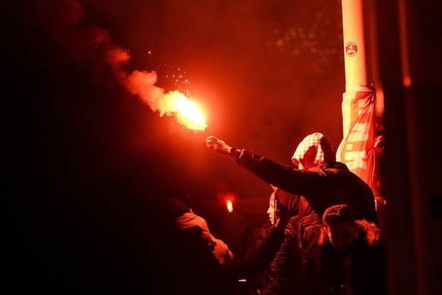 Zagreb: Veliko slavlje navijača na trgu nakon osvojene bronce na Svjetskom prvenstvu u Kataru