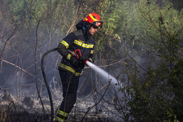 Pula: Na području Otvorenog kaznenog zavoda Valtura buknuo požar