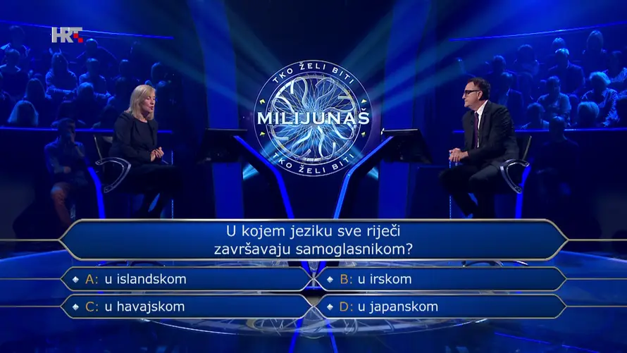Željka je u 'Milijunašu' odustala na 13. pitanju i osvojila 18.000 eura. Znate li vi točan odgovor?