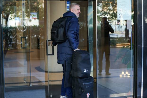 Zagreb: Okupljanje hrvatske nogometne reprezentacije