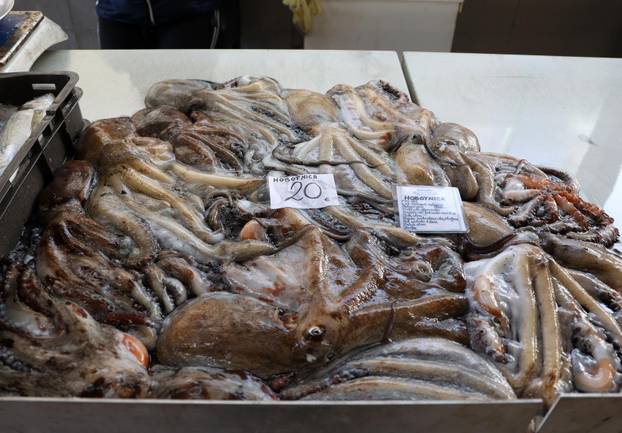 Šibenik: Ponuda na šibenskoj ribarnici
