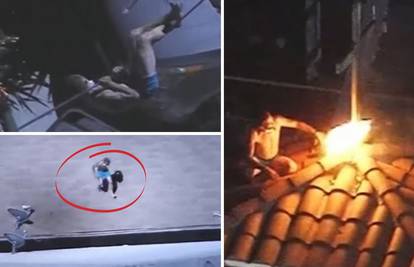 VIDEO Bože dragi: Skakao je po krovovima u boksericama pa zapalio krov stoljetne crkve