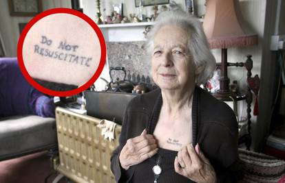 Starica (81) ne želi sporu smrt: Tetovirala si je 'Ne oživljavati'