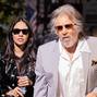 Al Pacino arrives to Carbone restaurant with his wife for his segment in bad bunnyâ€™s new music video in New York City