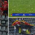 Prekid na Euru! Jaka tuča zasula teren u Dortmundu, navijači se okupali na vodopadu s krova