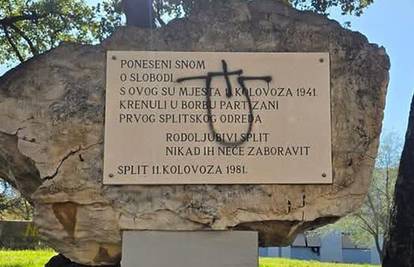 Novo ustaško divljanje u Splitu. Uoči prosvjeda Torcide oskvrnut spomenik splitskim partizanima