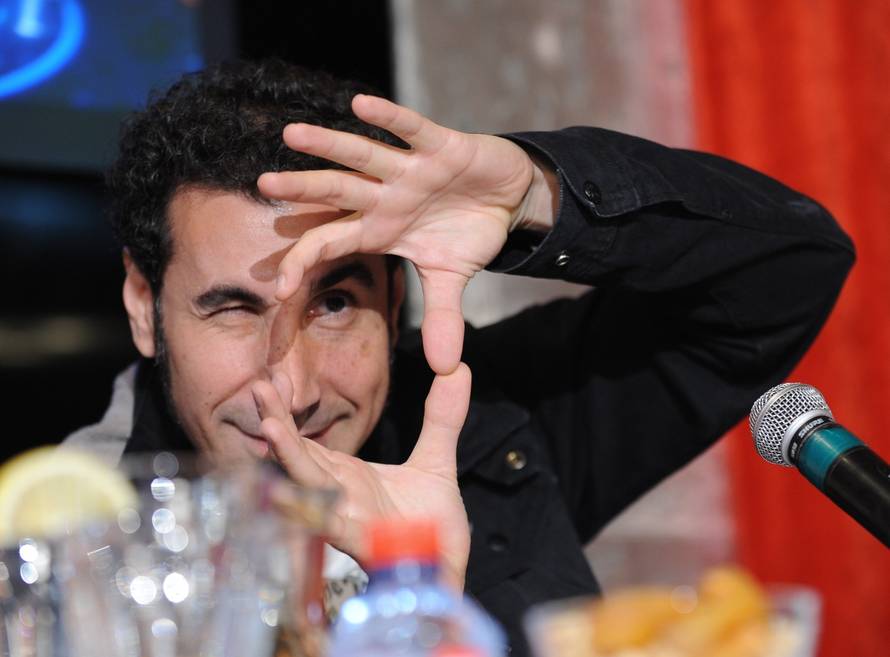Musician Serj Tankian arrives in Moscow