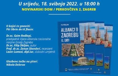 Prva knjiga o Albancima u Zagrebu: ‘To je škrinja zlata’