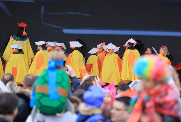 Samobor: Dječja povorka u sklopu 200. obljetnice Samoborskog fašnika