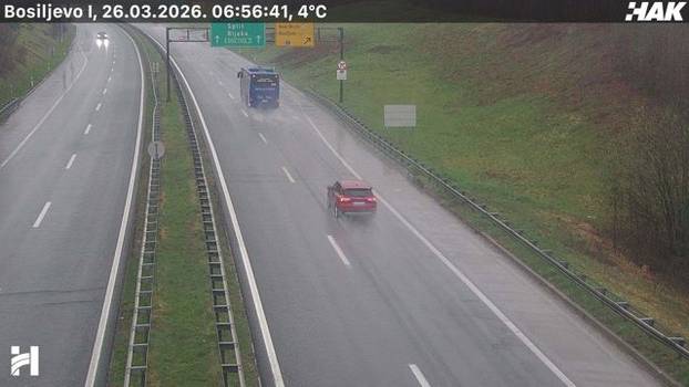 FOTO SNIJEG ZAMEO CESTU Evo kako izgleda A6 Zagreb - Rijeka