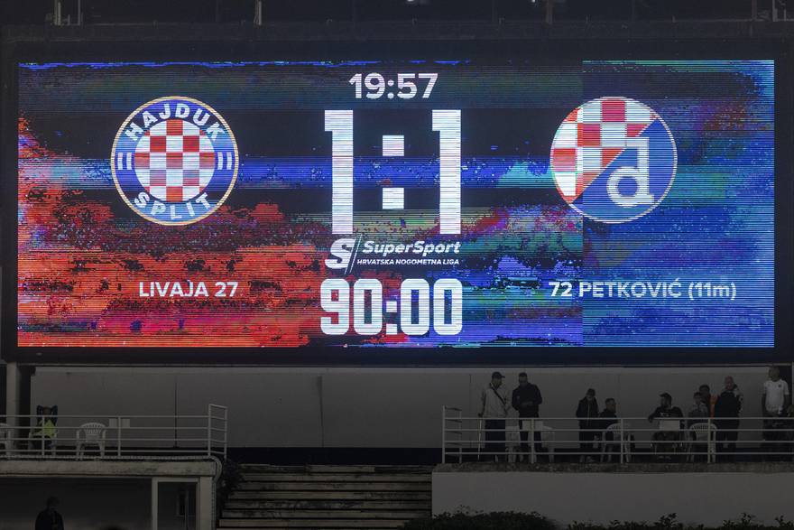 Hajduk i Dinamo remizirali na Poljudu