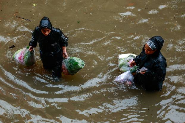 Heavy rain in Bangkok