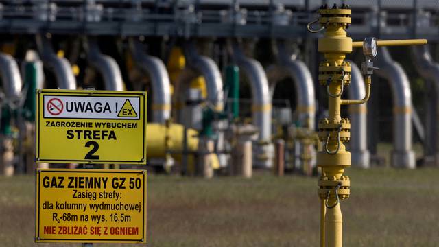 FILE PHOTO: A view of the gas compressor station in Gabinek near Wloclawek